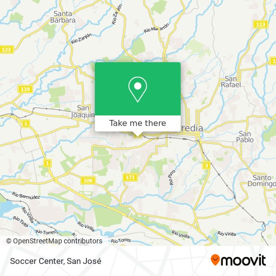 Soccer Center map