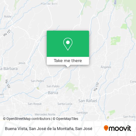 Buena Vista, San José de la Montaña map