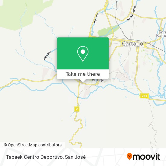 Tabaek Centro Deportivo map
