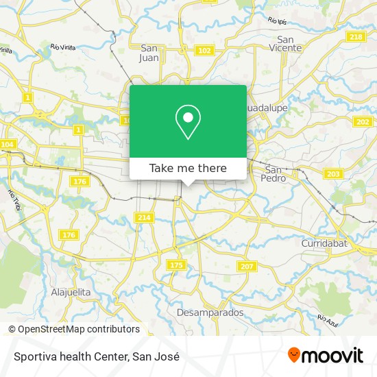 Sportiva health Center map