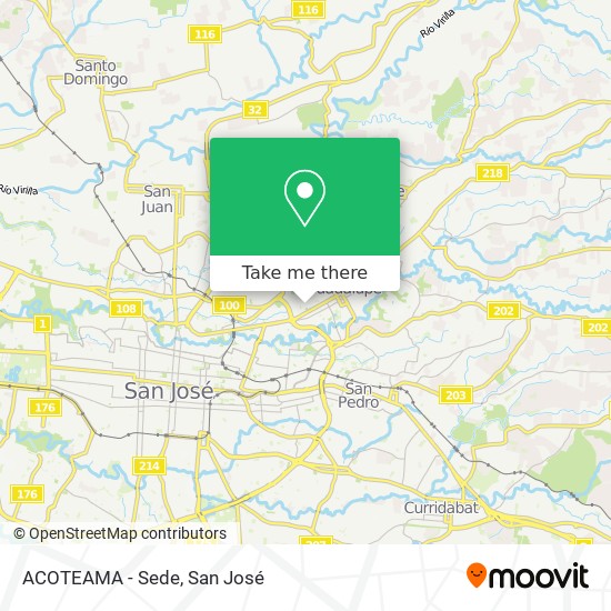 ACOTEAMA - Sede map