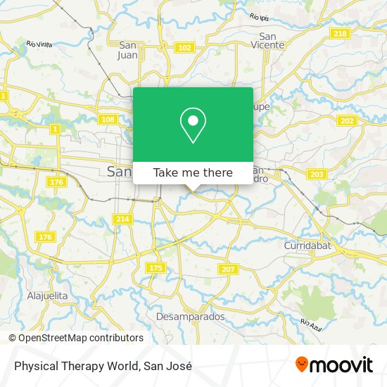 Physical Therapy World map