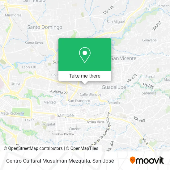 Mapa de Centro Cultural Musulmán Mezquita