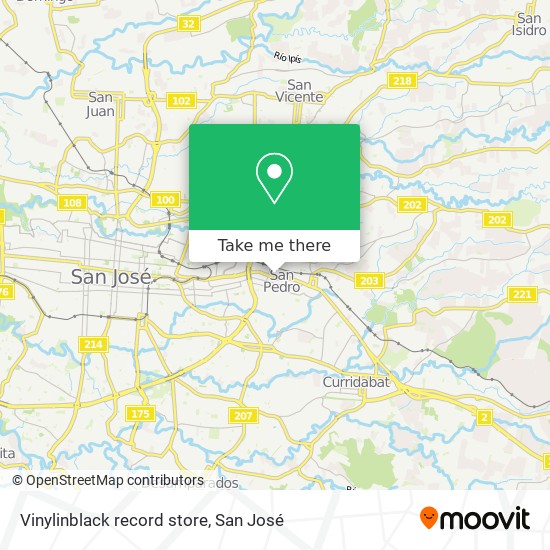 Vinylinblack record store map