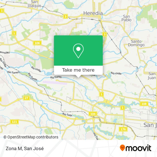 Zona M map