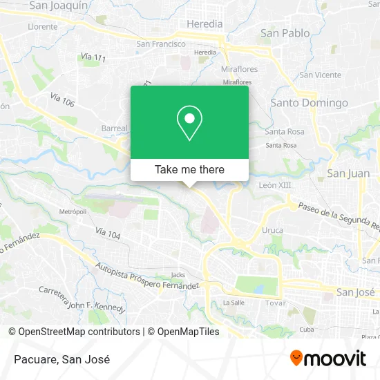 Pacuare map