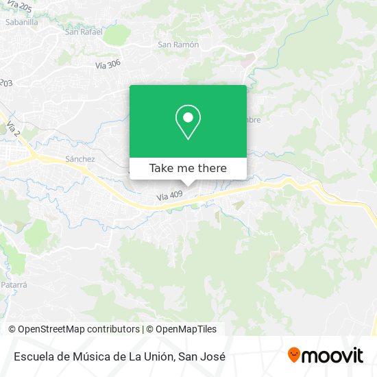Mapa de Escuela de Música de La Unión
