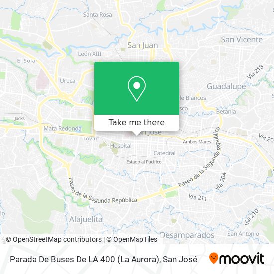 Parada De Buses De LA 400 (La Aurora) map