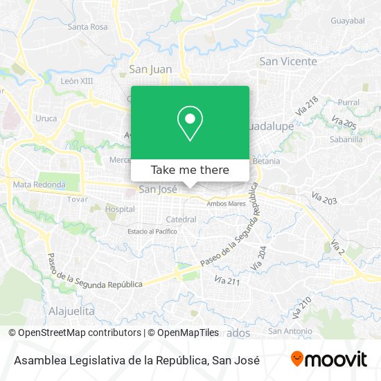 Asamblea Legislativa de la República map