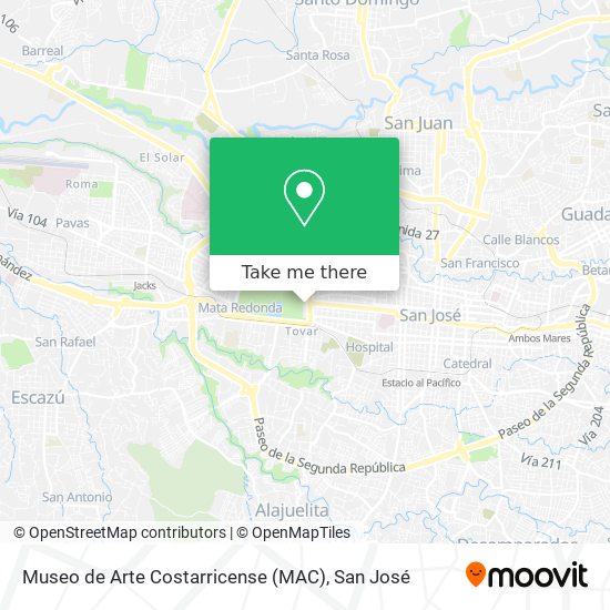 Museo de Arte Costarricense (MAC) map