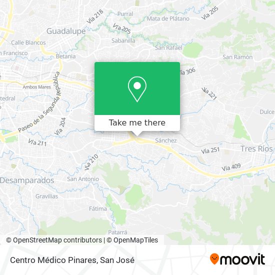 Centro Médico Pinares map