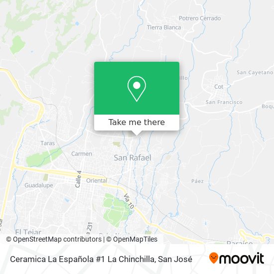 Ceramica La Española #1  La Chinchilla map