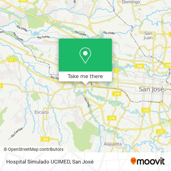 Hospital Simulado UCIMED map