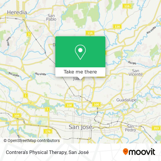 Contrera's Physical Therapy map