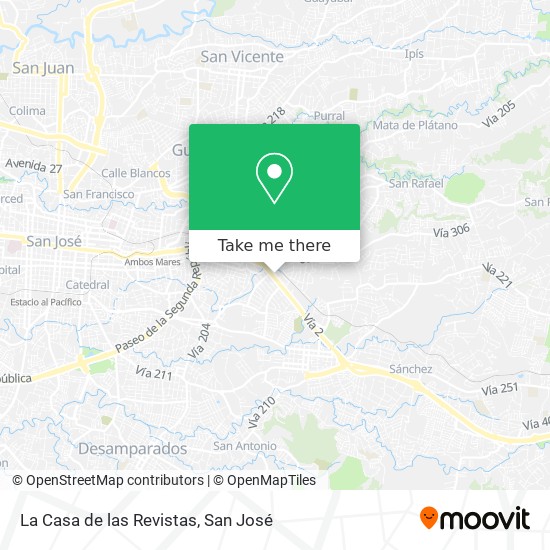 La Casa de las Revistas map