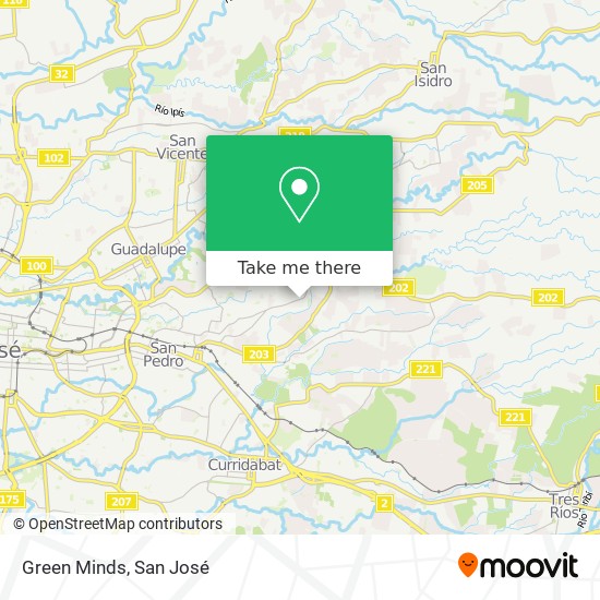 Green Minds map