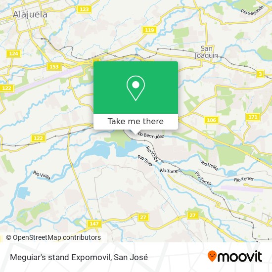 Meguiar's stand Expomovil map