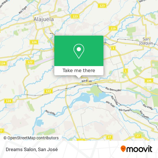 Dreams Salon map