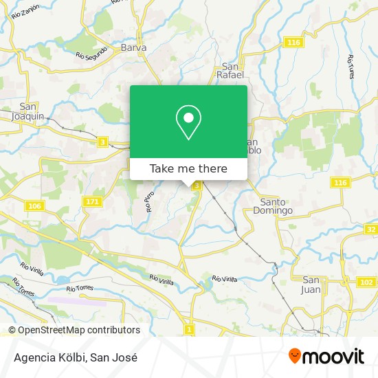Agencia Kölbi map