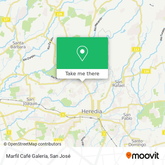 Marfil Café Galería map