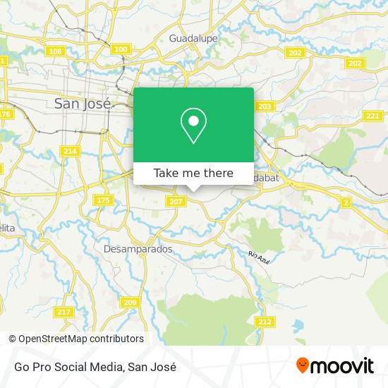 Go Pro Social Media map