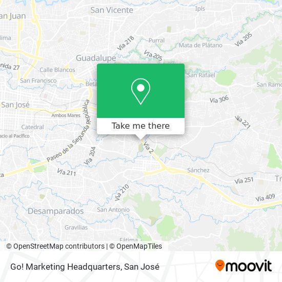 Go! Marketing Headquarters map