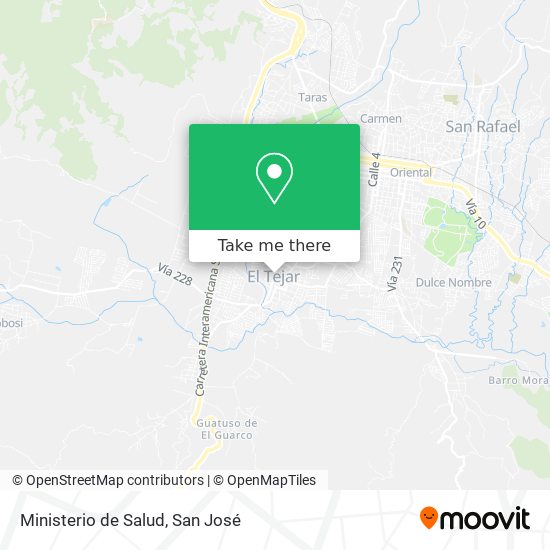 Ministerio de Salud map