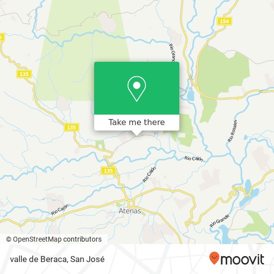 valle de Beraca map