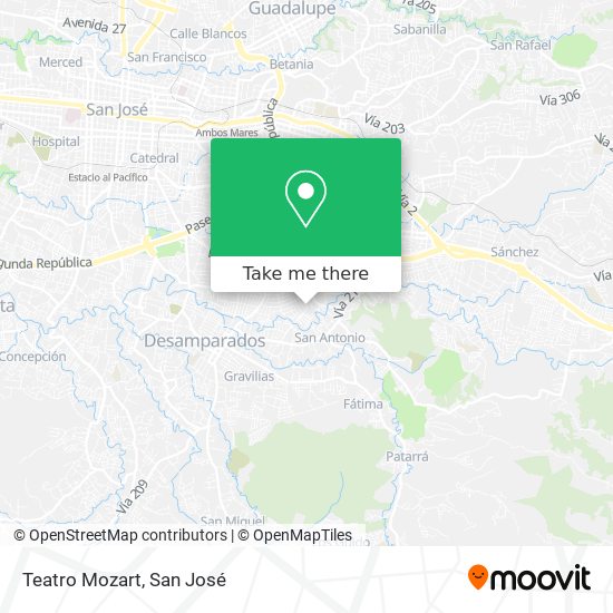 Teatro Mozart map