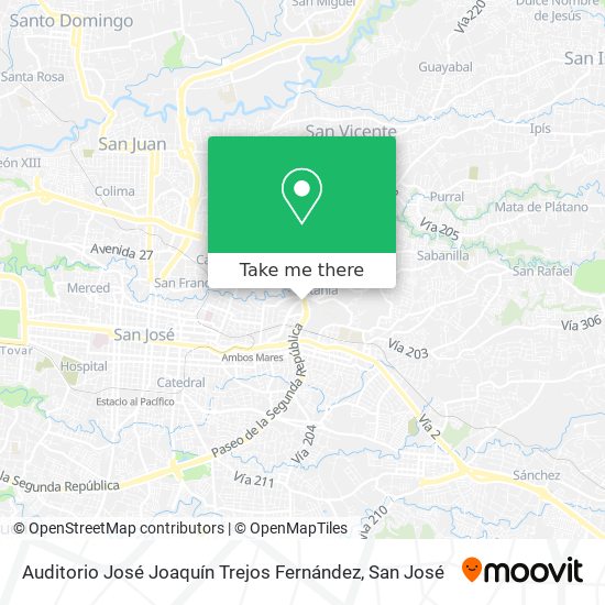Auditorio José Joaquín Trejos Fernández map