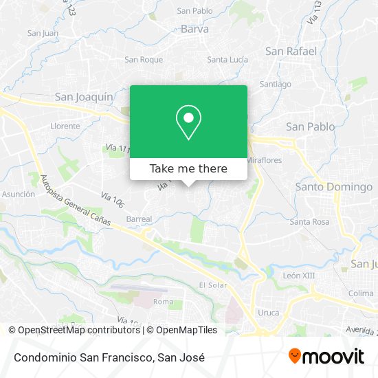 Condominio San Francisco map