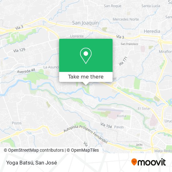 Yoga Batsú map