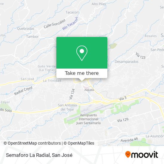 Semaforo La Radial map