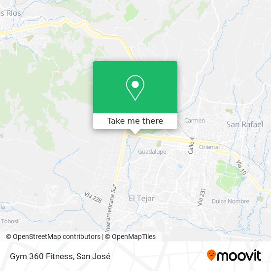 Gym 360 Fitness map