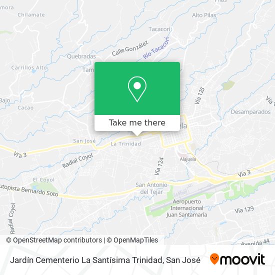 Jardín Cementerio La Santísima Trinidad map