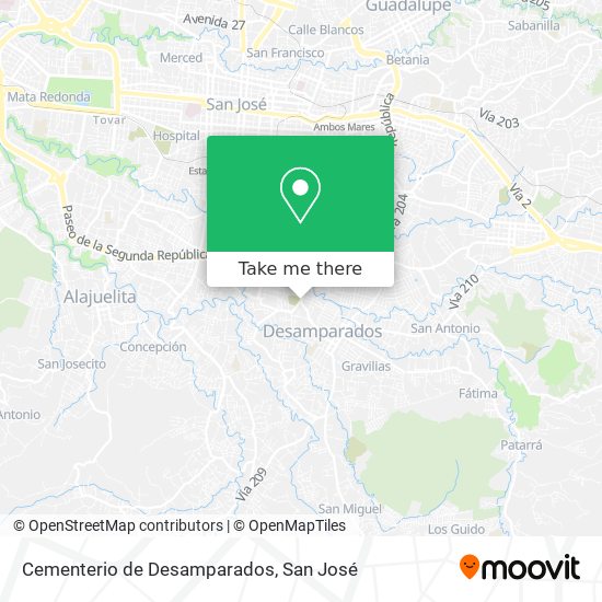 Cementerio de Desamparados map