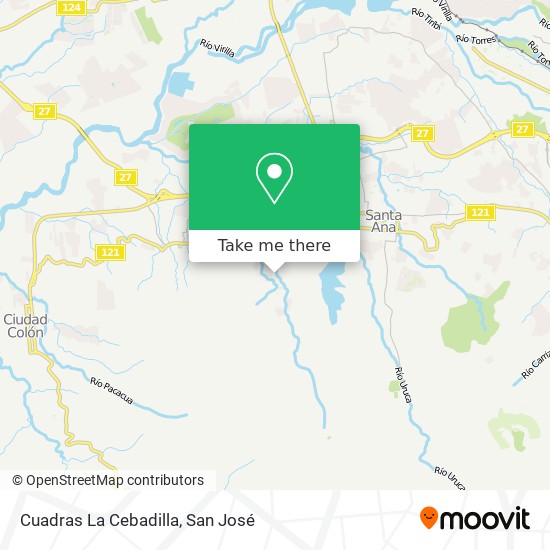Cuadras La Cebadilla map
