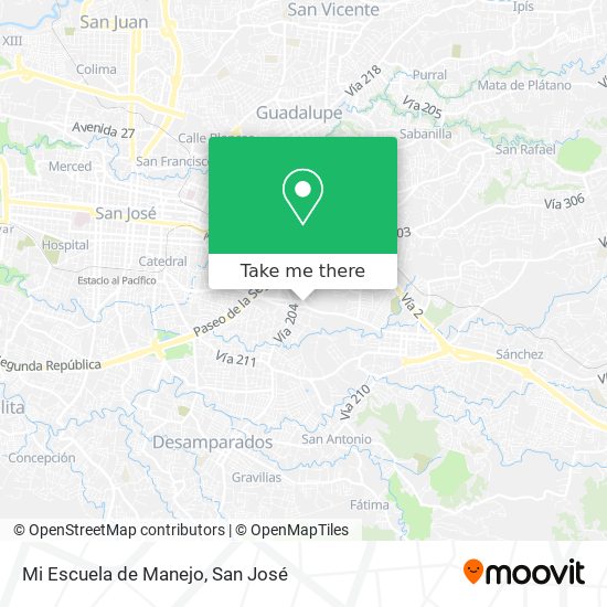 Mi Escuela de Manejo map