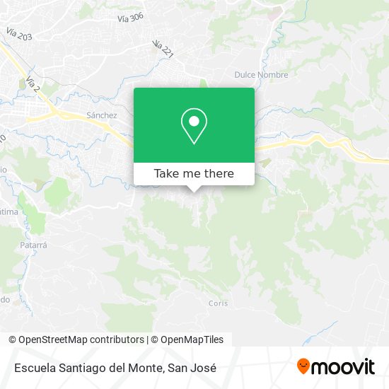 Escuela Santiago del Monte map