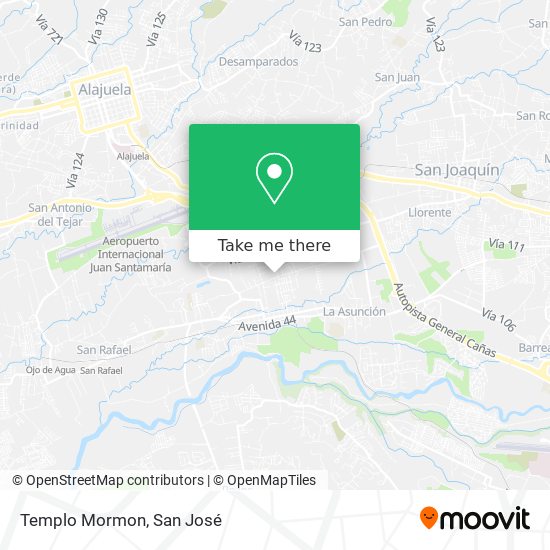 Templo Mormon map