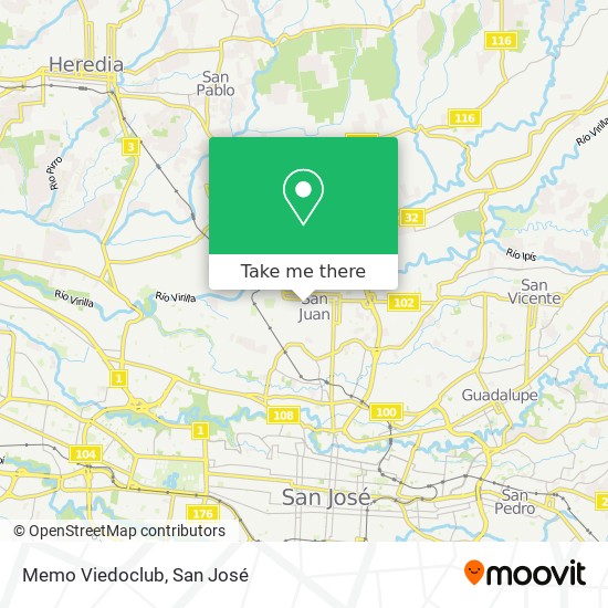 Memo Viedoclub map