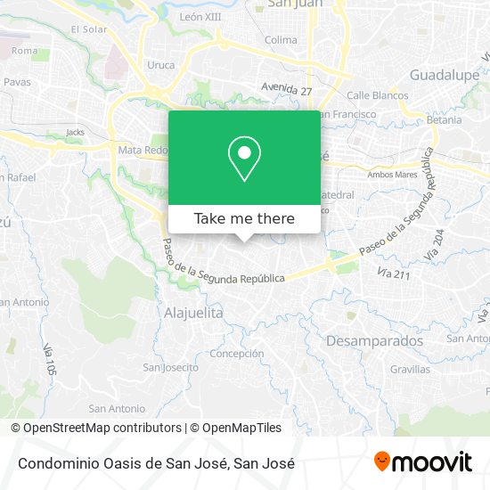 Condominio Oasis de San José map