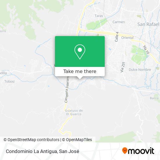 Condominio La Antigua map