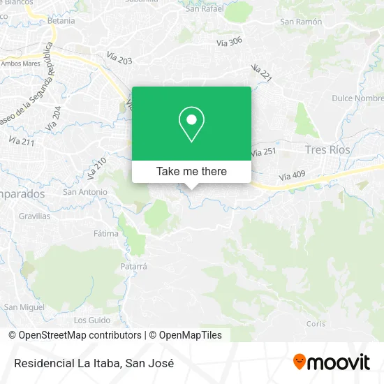 Mapa de Residencial La Itaba