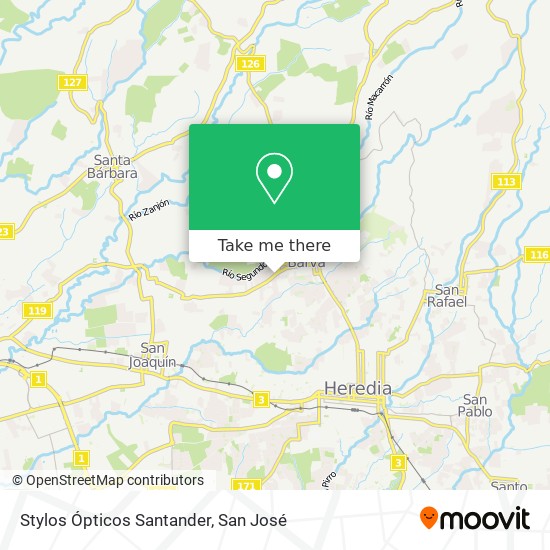 Stylos Ópticos Santander map