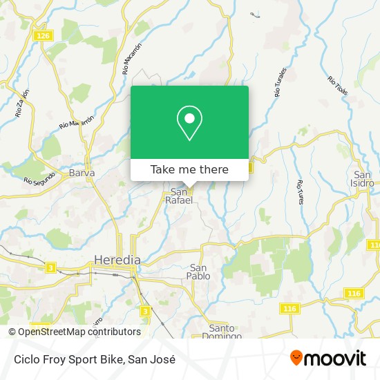Ciclo Froy Sport Bike map