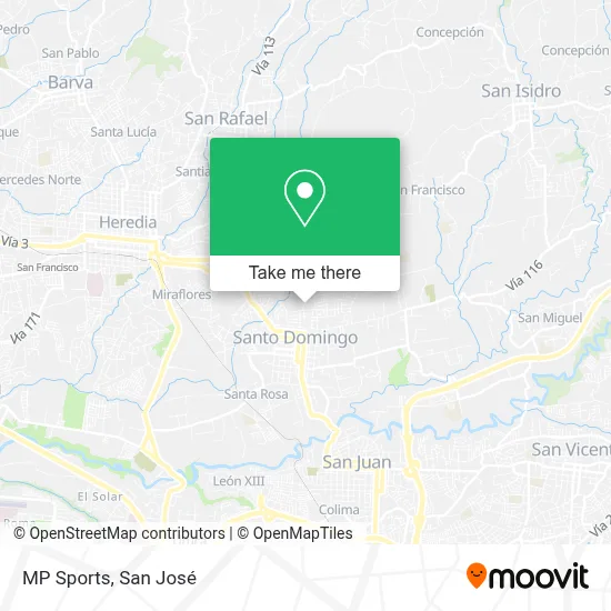 MP Sports map