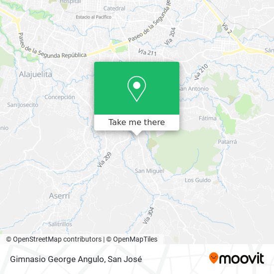 Gimnasio George Angulo map