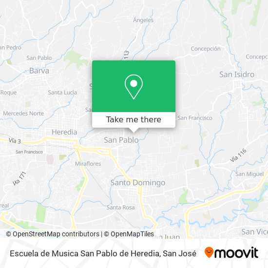 Escuela de Musica San Pablo de Heredia map