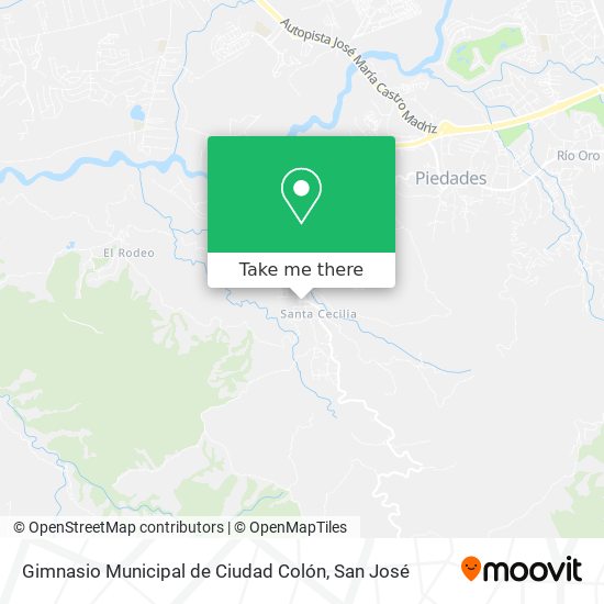 Gimnasio Municipal de Ciudad Colón map